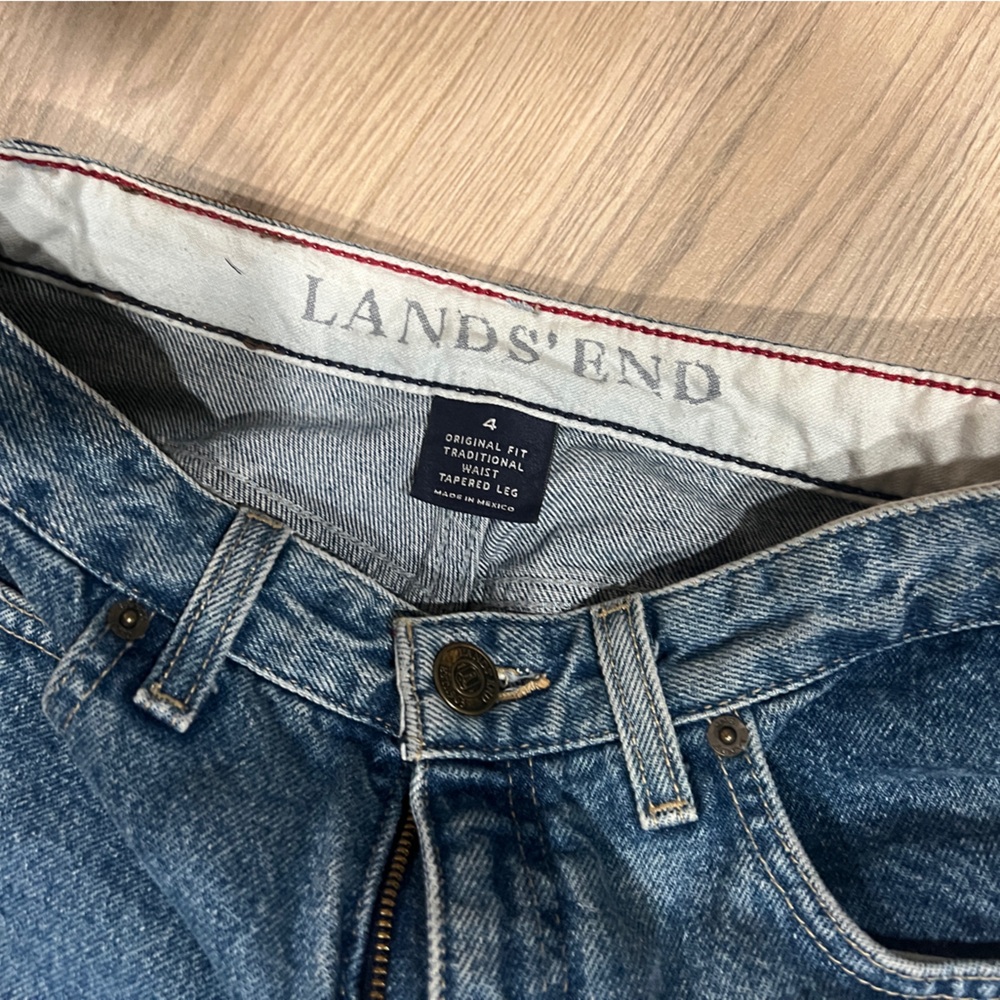 Lands' End Classic Blue Jeans